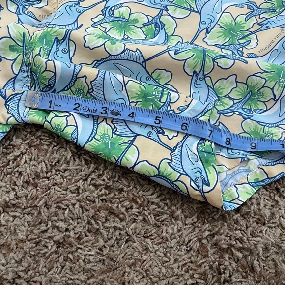 Vineyard Vines Swim Shorts Men's Size Large Hawaiian Swordfish Drawstring Waist - Picture 8 of 9